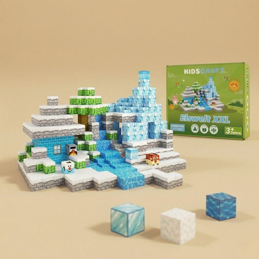 KidsCraft® Schneewelt - 100 Bausteine