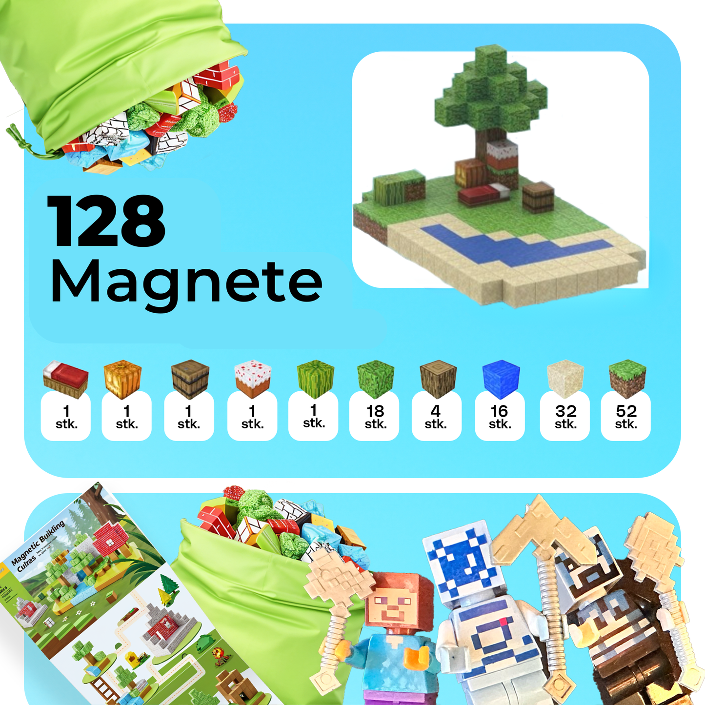 KidsCraft® Insel Set - 128 Bausteine